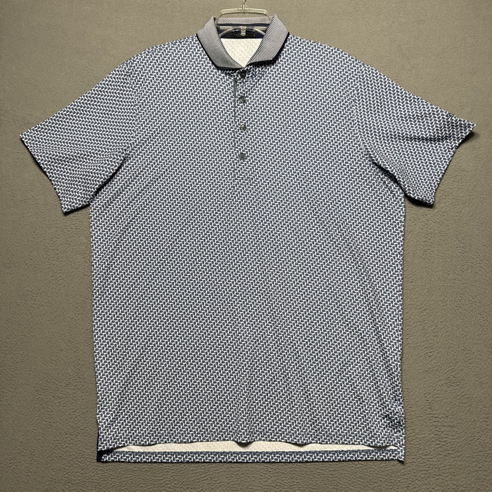 Greyson Dances w/ Wolves Golf Polo AOP Mens L Embroidered Shannopin Country Club